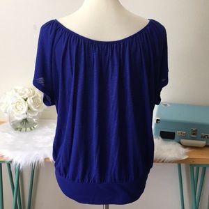Daisy Fuentes XL Blouse * Royal Blue